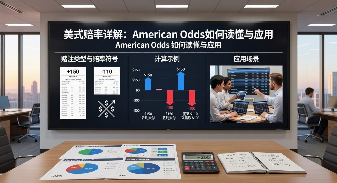 美式赔率 american odds：读法、换算与实战判断